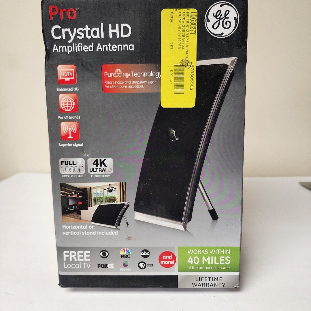 GE Pro Crystal HD Amplified Antenna New